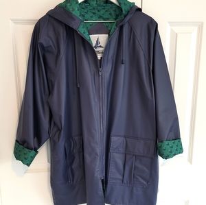 Cute! Vintage MISTY HARBOR whale rain coat L